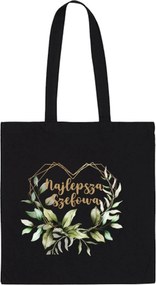 Öko Táska Pamut fekete Legjobb Főnök Ajándék TT_601_cz