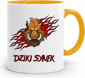 Sárga Bögre Ajándék Gyermek Fiának Vadfiú fényképes nyomtatással