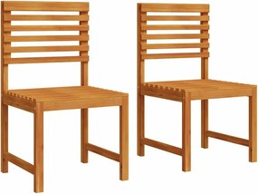 vidaXL Kerti Szék 2 pcs Barna 50 x 50 x 91cm Tömör akácfa