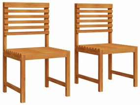 vidaXL Kerti Szék 2 pcs Barna 50 x 50 x 91cm Tömör akácfa