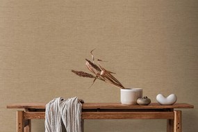 Decoprint Imani Belize arany-taupe fémhatású szövet hatású vlies tapéta – IM28051