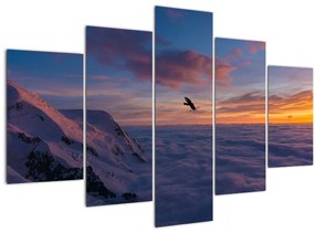 Kép naplementekor, Mt. blanc (150x105 cm)