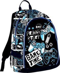 Gamer Press Start iskolatáska, táska 43 cm