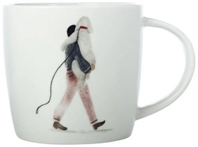 Fehér porcelán bögre 400 ml Walking The Dog – Maxwell &amp; Williams