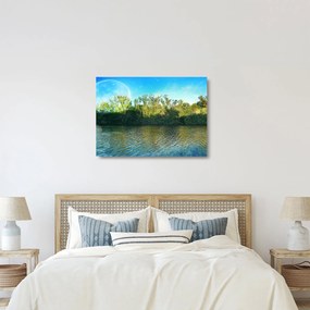 Kép - tó (üvegen) (70x50 cm)