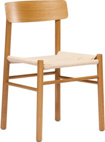 MAZZONI EXPORT LIAM Kraft Zsinór/váz Természetes Tölgy - FONOTT FA SZÉK NAPPALIBA ÉTKEZŐBE KONYHÁBA MODERN CLASSIC BOHO