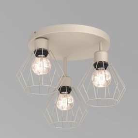 Mennyezeti lámpa PARKLA 3xE27/15W/230V bézs