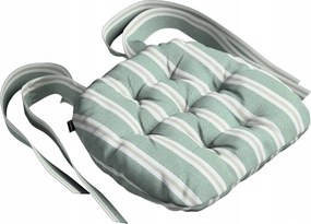 Márton székpárna 37x40 zöld-bézs csíkos