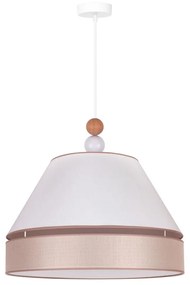 Duolla - Csillár zsinóron AVIGNON 1xE27/15W/230V á. 50 cm fehér/bézs