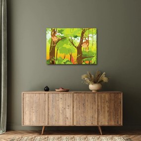 Kép - majmok (70x50 cm)