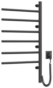 Elektromos törölközőszárító, ARABESQUE 196W/230V, 81,8 cm, IP44, fekete