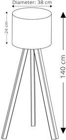 Aida fehér állólámpa