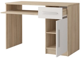 PC asztal Oleg III (fehér + szonoma tölgy). 1071600