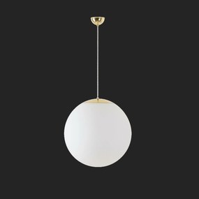 Osmont 70828 Isis S4 Pm-m függesztett műanyag lámpa polírozott sárgaréz fehér Ip