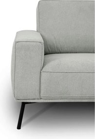 Világosszürke zsenília sarokkanapé (jobb oldali-L alakú) Amsterdam – Scandic