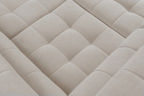 Nardo L kinyitható sarokkanapé, jobb oldali - bézs Pretty 03 plüss