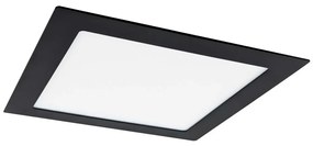 LED Beépíthető lámpa VEGA LED/12W/230V 2900/3900/5800K 17,5x17,5 cm fekete