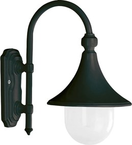 NOVOLUX 332B-G05X1A-02 TROM Klasszikus Kültéri Fali Lámpa Fekete E27 IP43