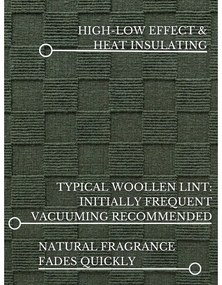 Sötétzöld kézi szövésű gyapjú futószőnyeg 80x200 cm Scala – Villeroy&amp;Boch