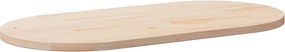 vidaXL tömör fenyőfa asztallap 110 x 55 x 2,5 cm ovális
