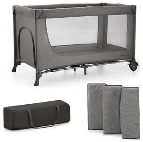 KINDERKRAFT - Utazó kiságy JOY 2 szürke