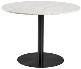 Corby márvány étkezőasztal fehér-fekete 105 cm