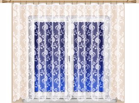 Mg Függöny jacquard 14468 Fehér 350X160 kész szalag