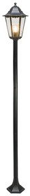 Klasszikus álló kültéri lámpa fekete 170cm IP44 - New Orleans 1