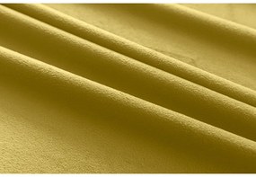 Sötétítő függöny VELVET 140x270 cm, mustárszínű Felfüggesztés: Hullámos sínszalag