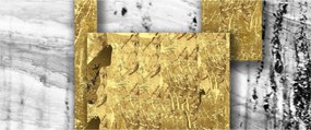 Kép - Arany négyzetek N⁰1 (120x50 cm)