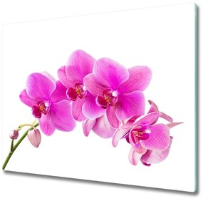 Üveg vágódeszka rózsaszín orchidea 60x52 cm