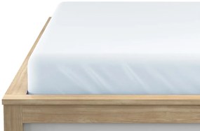 Jersey lepedő jégkék 90 x 200 cm