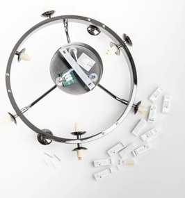 Brilagi - LED Felületre szerelhető csillár MILLA 10xG9/3W/230V fényezett króm/füstös