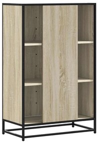 Highboard sonoma tölgy 68x35x106,5 cm gépelt fa és fém