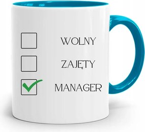 Menedzser Bögre Kék Ajándék fényképes nyomtatással