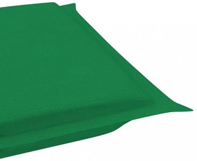 zöld oxford szövet napozóágy párna 186 x 58 x 3 cm