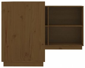 mézbarna tömör fenyőfa íróasztal 110x50x75 cm