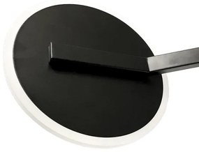 LED Dimmelhető felületre szerelhető csillár LED/86W/230V 3000-6500K fekete + távirányítás