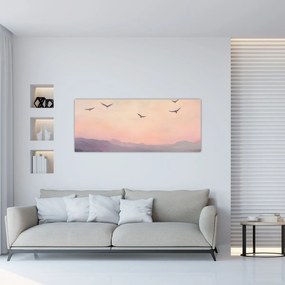 Kép - Madárcsapat II. (120x50 cm)