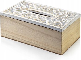 Fa törlőkendőtartó doboz Szalvétatartó Susie