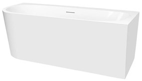 Oltens Hulda sarokkád 170x80 cm négyszögletes fehér 11004000