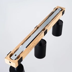 Sollux SL.1345 - Spotlámpa FAGER 3xGU10/10W/230V fekete