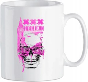 Nyomott mintás bögre Hooligan Koponya Kerámia 330 ml