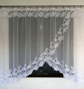 Mg Függöny 4095 Fehér ív 350X160 kész szalaggal