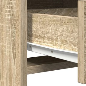 pipereasztal LED világítással Sonoma tölgy 50x41x135 cm