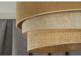 Duolla - Mennyezeti lámpa YUTE TRIO 1xE27/15W/230V átm. 45 cm barna/szürke/bézs