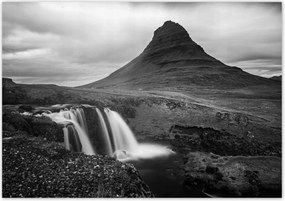 Poszterek 100x70 Kirkjufell vízesés