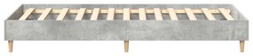 90x200 cm-es ágykeret, beton szürke, fából