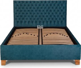 Kárpitozott CASTEL ágy + rácsos ágykeret + EMI matrac