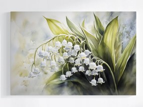 Poszter Akvarell Természet Virágok Gyöngyvirágok 60x40